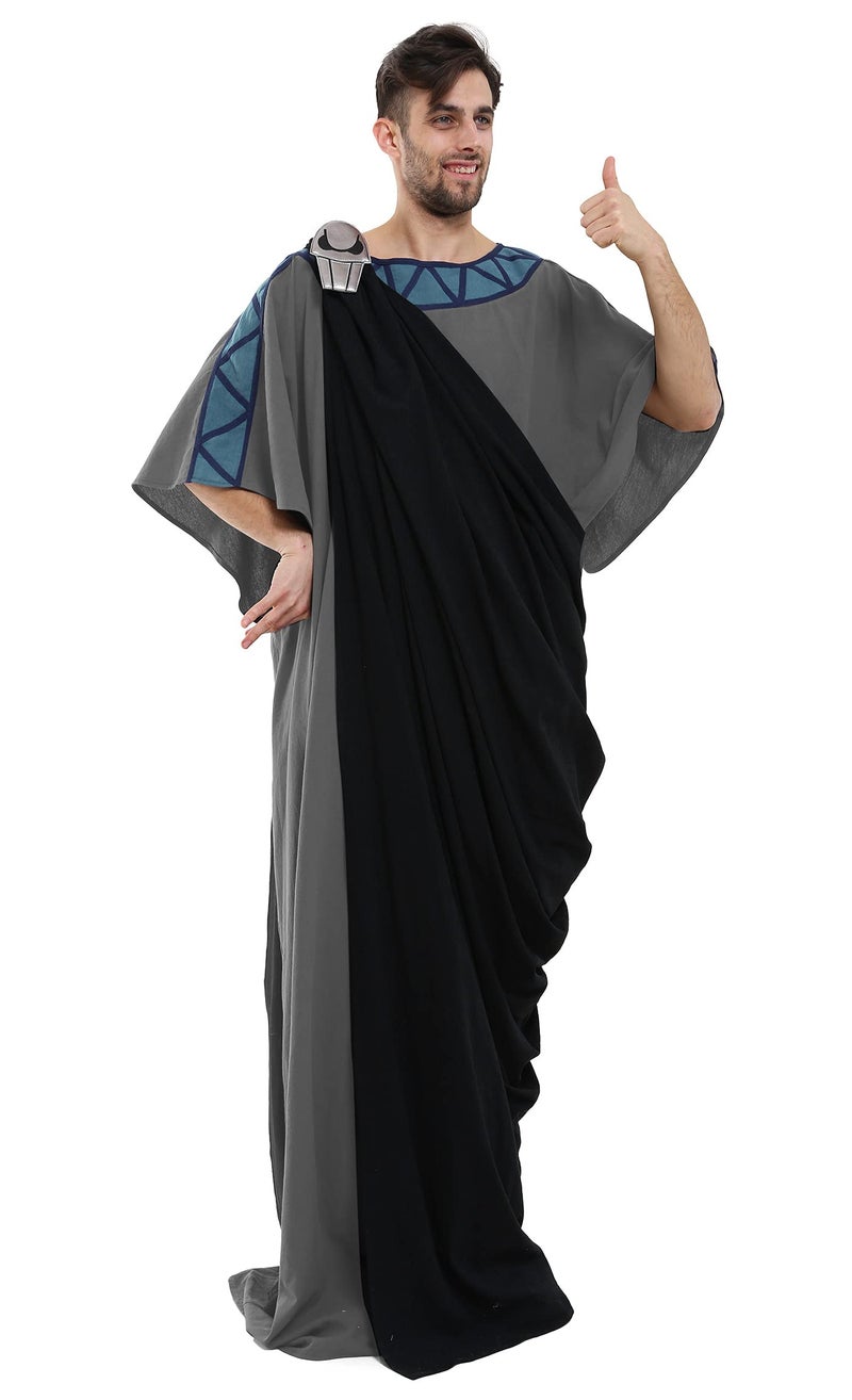 Cosplay.fm Male Greek God Cosplay Costume Outfit for Halloween (XL, Black) - Image 1
